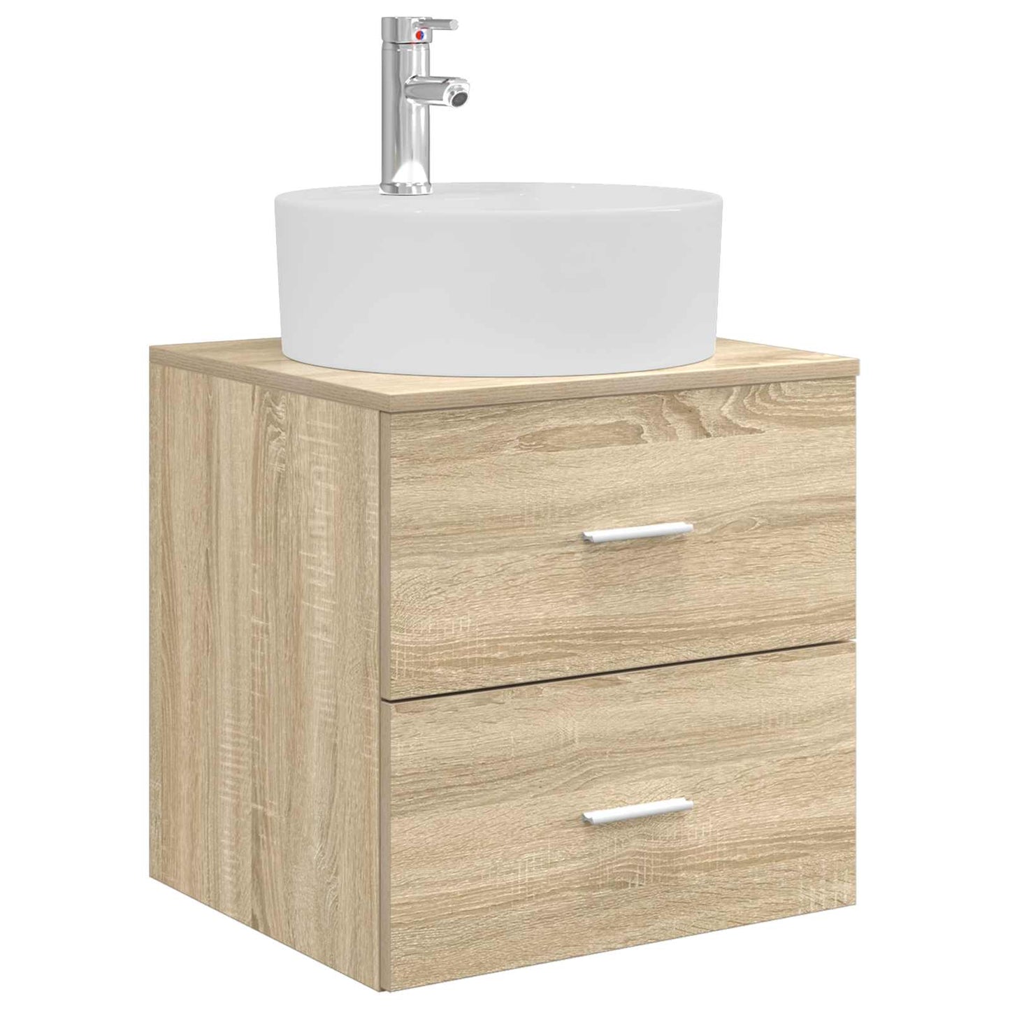 vidaXL Bathroom Furniture Set 4 pcs Sonoma Oak 5