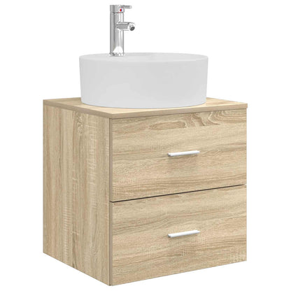 vidaXL Bathroom Furniture Set 4 pcs Sonoma Oak 5
