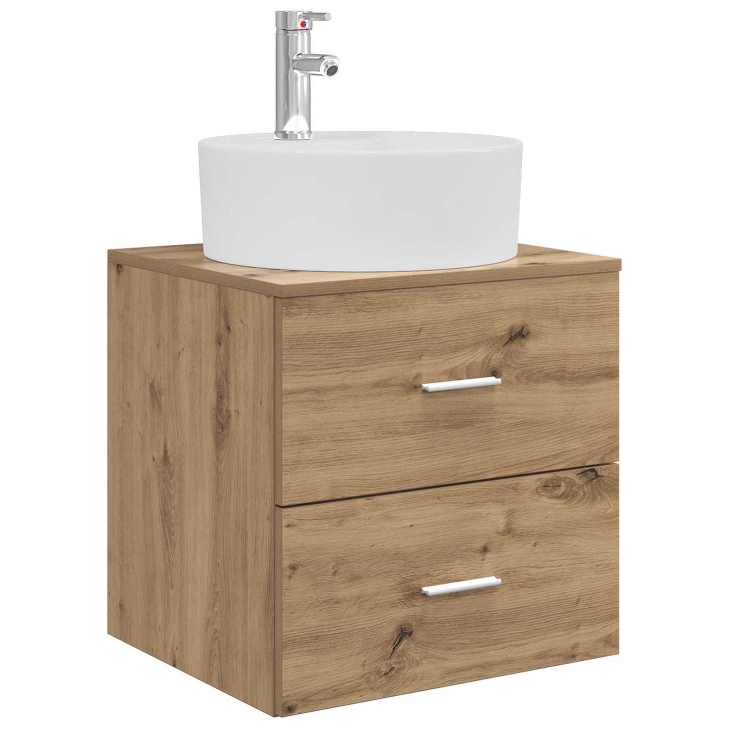 vidaXL Bathroom Furniture Set 4 pcs Artisan Oak 5