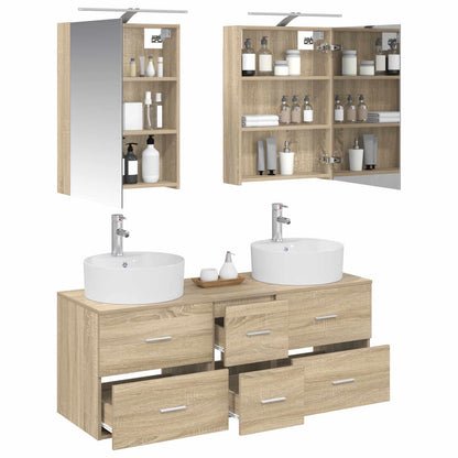 vidaXL Bathroom Furniture Set 5 pcs Sonoma Oak 3