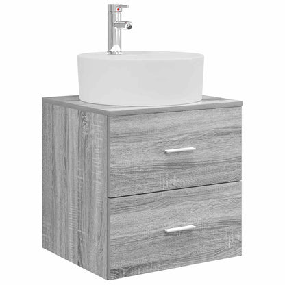 vidaXL Bathroom Furniture Set 5 pcs Grey Sonoma 5