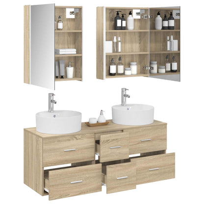 vidaXL Bathroom Furniture Set 5 pcs Sonoma Oak 3