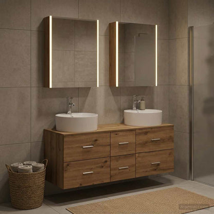 vidaXL Bathroom Furniture Set 5 pcs Artisan Oak 1