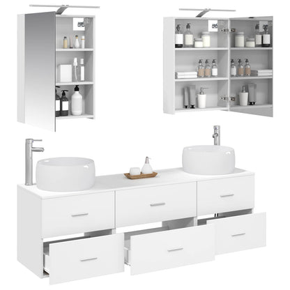 Bathroom Furniture Set 5 pcs 50 x 14.5 x 70 cm White