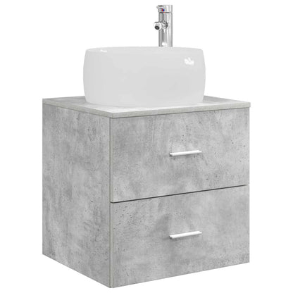 vidaXL Bathroom Furniture Set 5 pcs Concrete Grey 5
