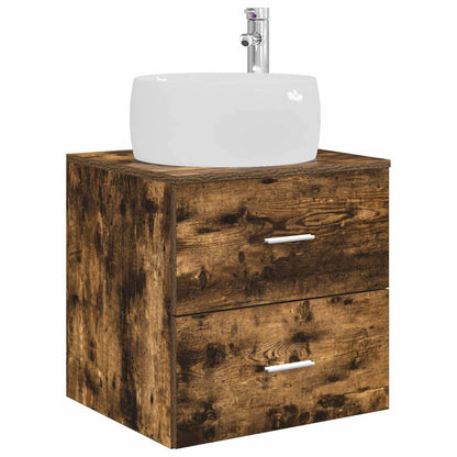 vidaXL Bathroom Furniture Set 4 pcs Smoked Oak 6
