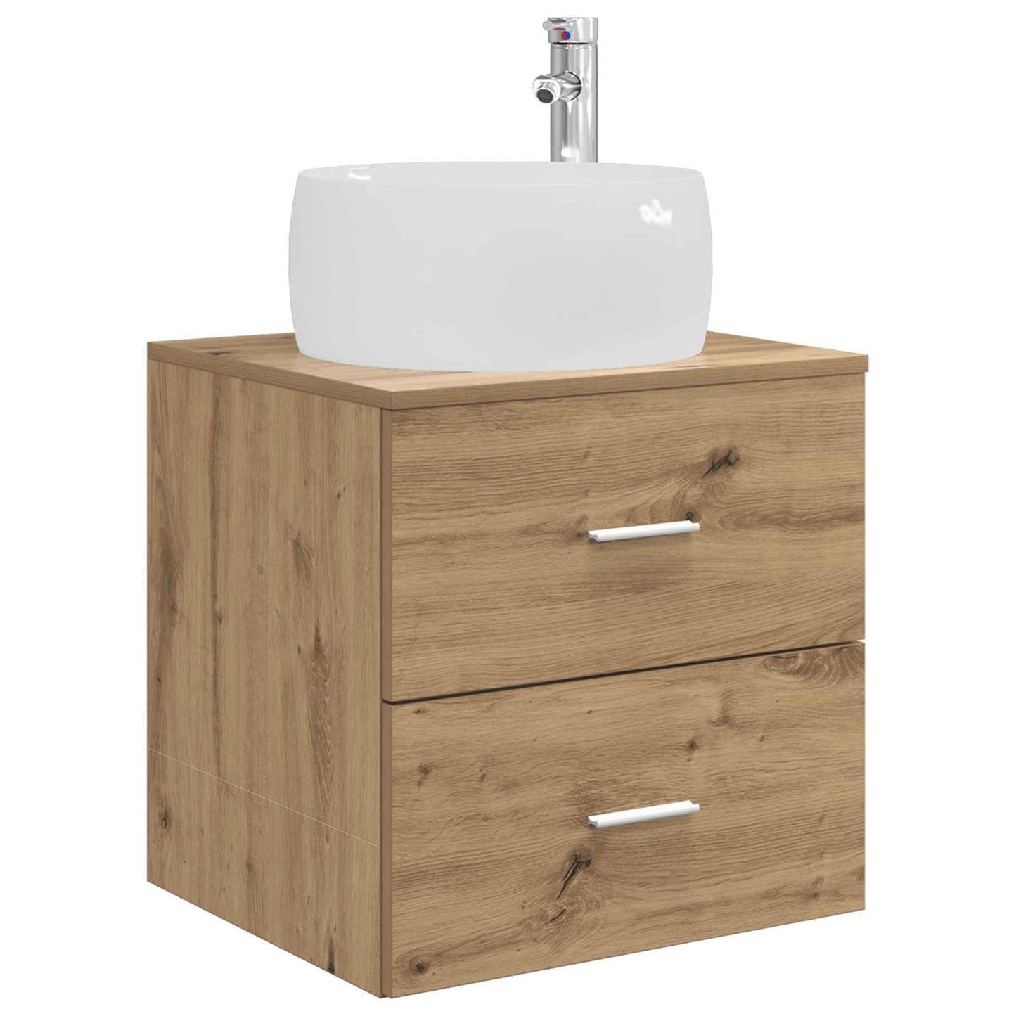 vidaXL Bathroom Furniture Set 4 pcs Artisan Oak 5