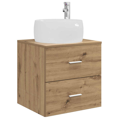 vidaXL Bathroom Furniture Set 4 pcs Artisan Oak 5
