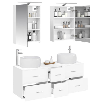 Bathroom Furniture Set 5 pcs 49.5 x 44.5 x 66 cm White