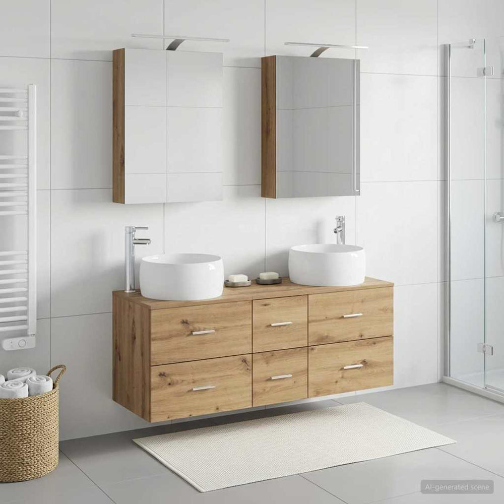 vidaXL Bathroom Furniture Set 5 pcs 49.5 x 44.5 x 66 cm