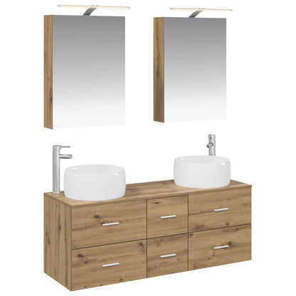 Bathroom Furniture Set 5 pcs 49.5 x 44.5 x 66 cm Artisan oak