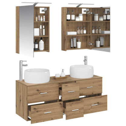 Bathroom Furniture Set 5 pcs 49.5 x 44.5 x 66 cm Artisan oak