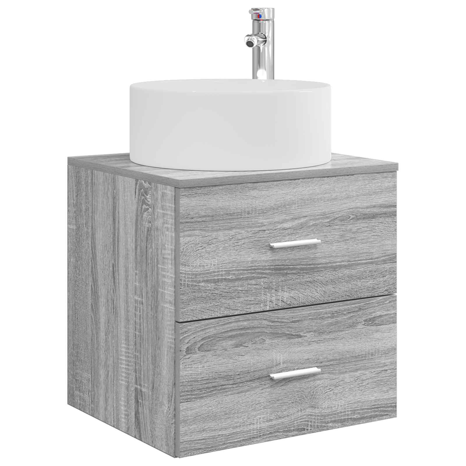 vidaXL Bathroom Furniture Set 5 pcs Grey Sonoma 5
