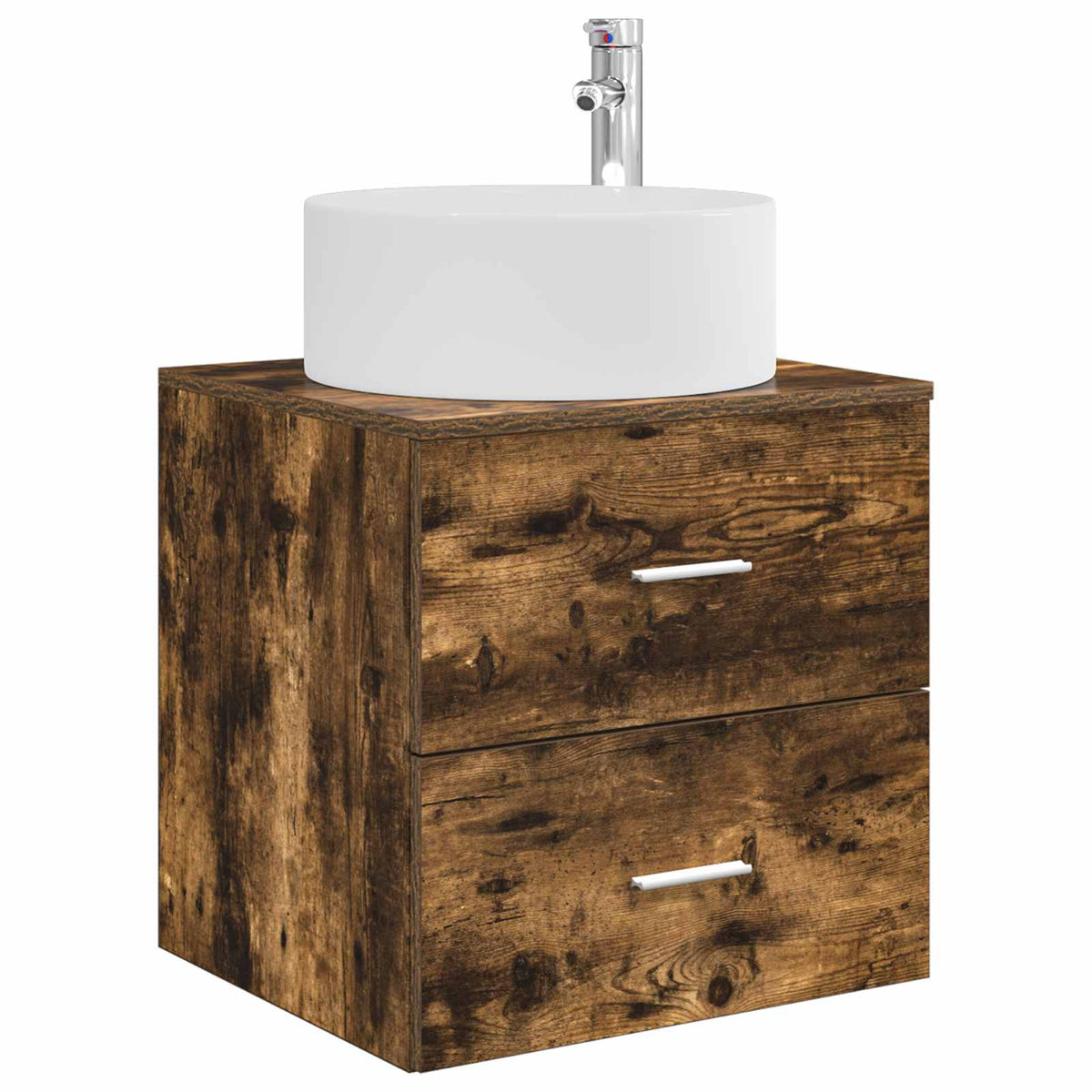 vidaXL Bathroom Furniture Set 5 pcs Smoked Oak 5