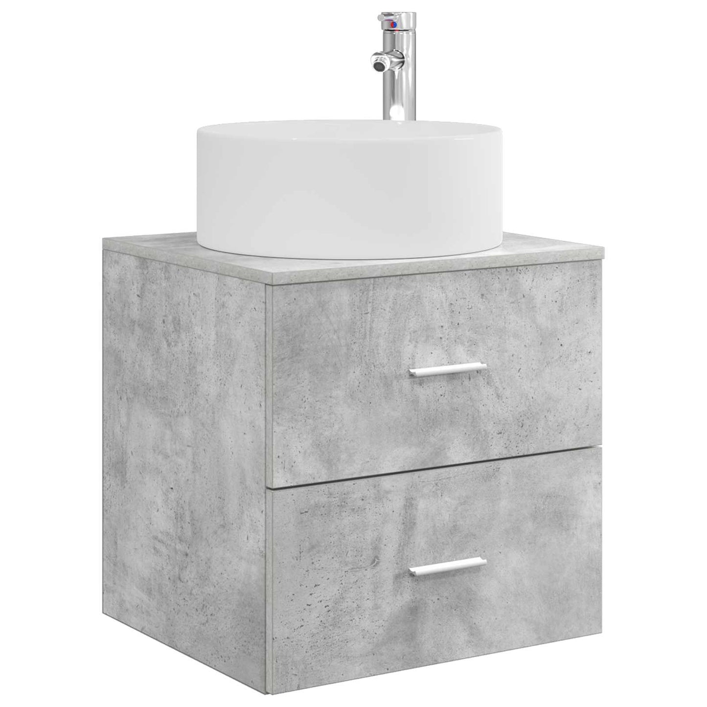 vidaXL Bathroom Furniture Set 5 pcs Concrete Grey 6
