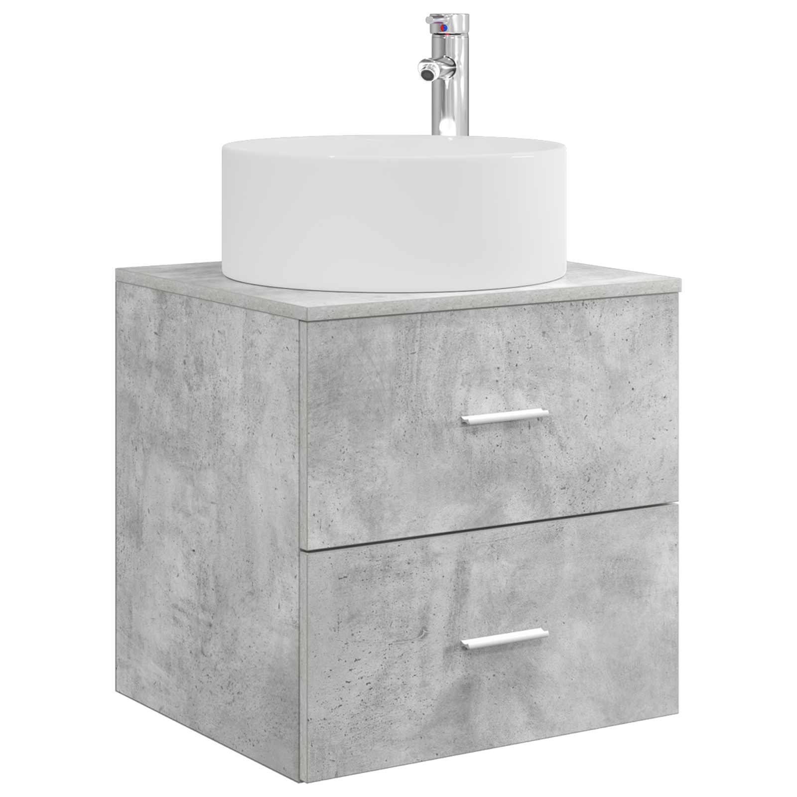 vidaXL Bathroom Furniture Set 5 pcs Concrete Grey 6