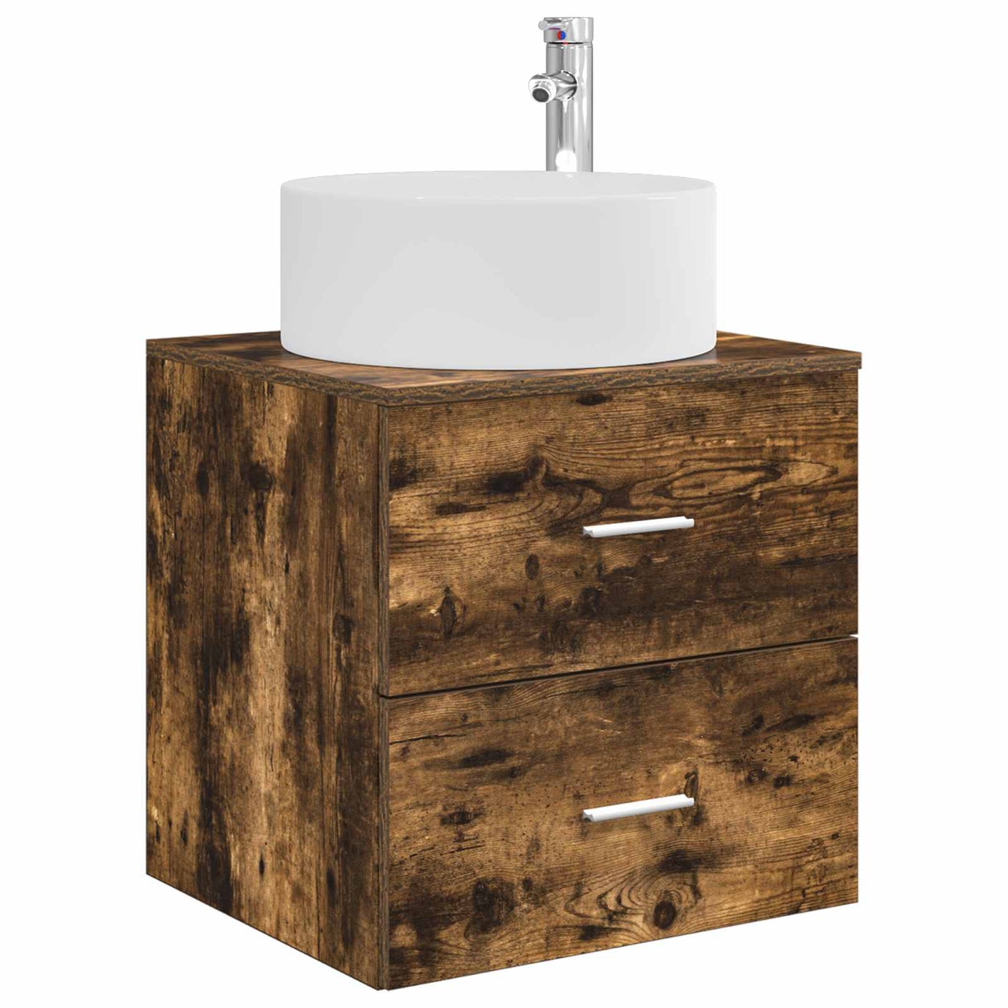 vidaXL Bathroom Furniture Set 5 pcs Smoked Oak 5