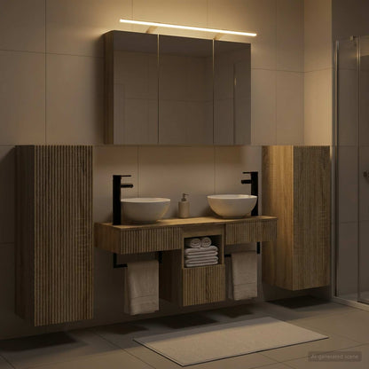 vidaXL Bathroom Furniture Set 6 pcs Sonoma Oak 1