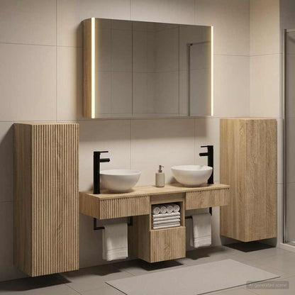 vidaXL Bathroom Furniture Set 6 pcs Sonoma Oak 4