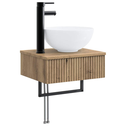vidaXL Bathroom Furniture Set 6 pcs Artisan Oak 5