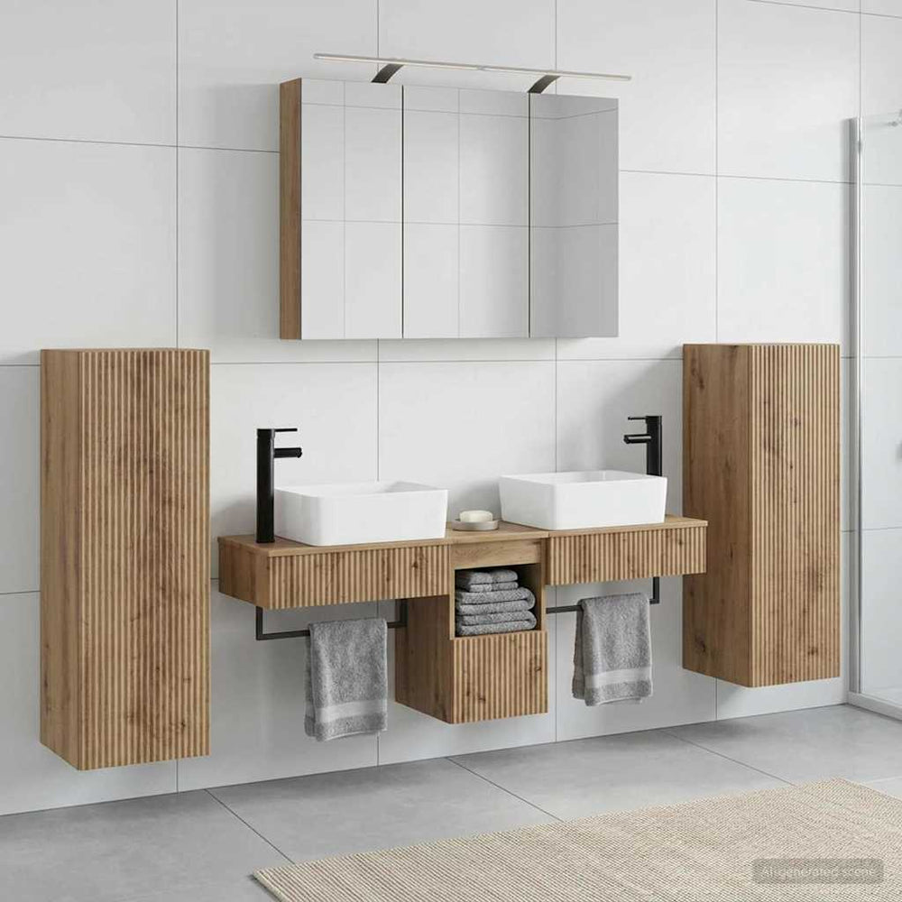 vidaXL Bathroom Furniture Set 6 pcs 100 x 14.5 x 70 cm