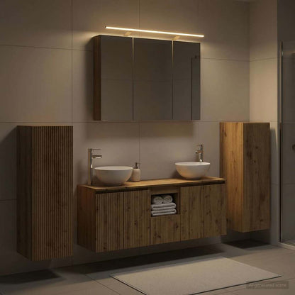 vidaXL Bathroom Furniture Set 6 pcs Artisan Oak 1