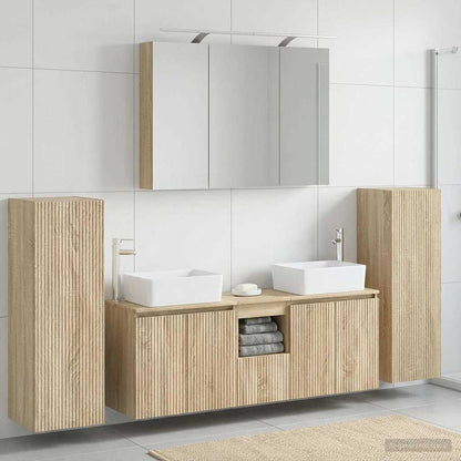 vidaXL Bathroom Furniture Set 6 pcs Sonoma Oak 4