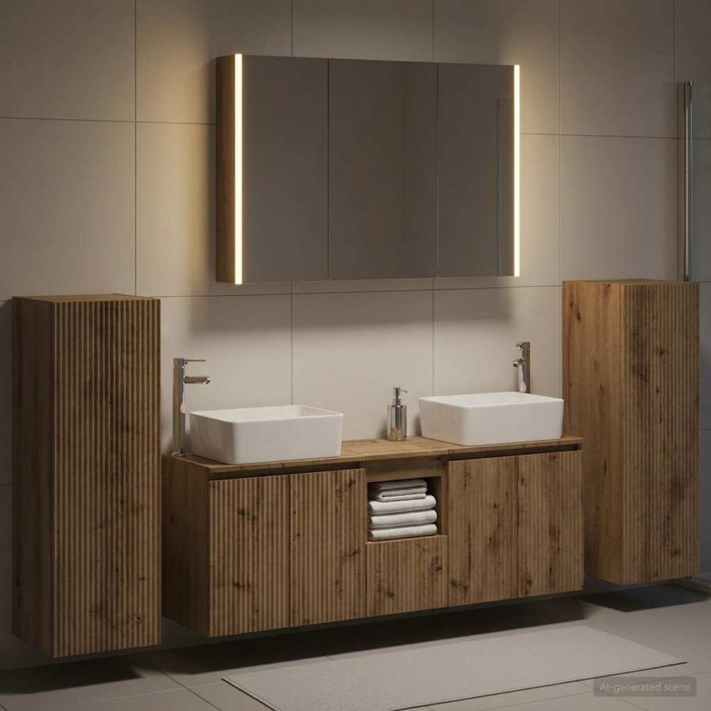 vidaXL Bathroom Furniture Set 6 pcs Artisan Oak