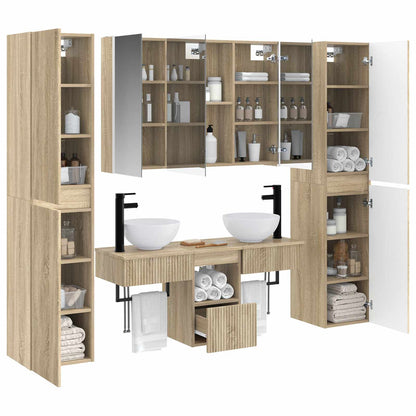 vidaXL Bathroom Furniture Set 6 pcs Sonoma Oak 3