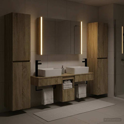 vidaXL Bathroom Furniture Set 6 pcs Sonoma Oak 1