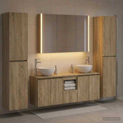 vidaXL Bathroom Furniture Set 6 pcs Sonoma Oak 4