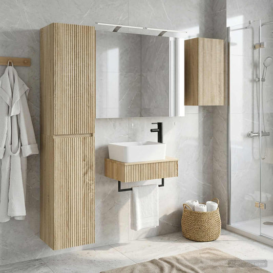 vidaXL Bathroom Furniture Set 5 pcs Sonoma Oak 1