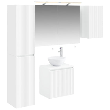 Bathroom Cabinet Set 5 pcs 50 x 14.5 x 70 cm White