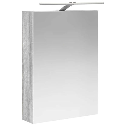 vidaXL Bathroom Cabinet Set 5 pcs Grey Sonoma Engineered Wood 5