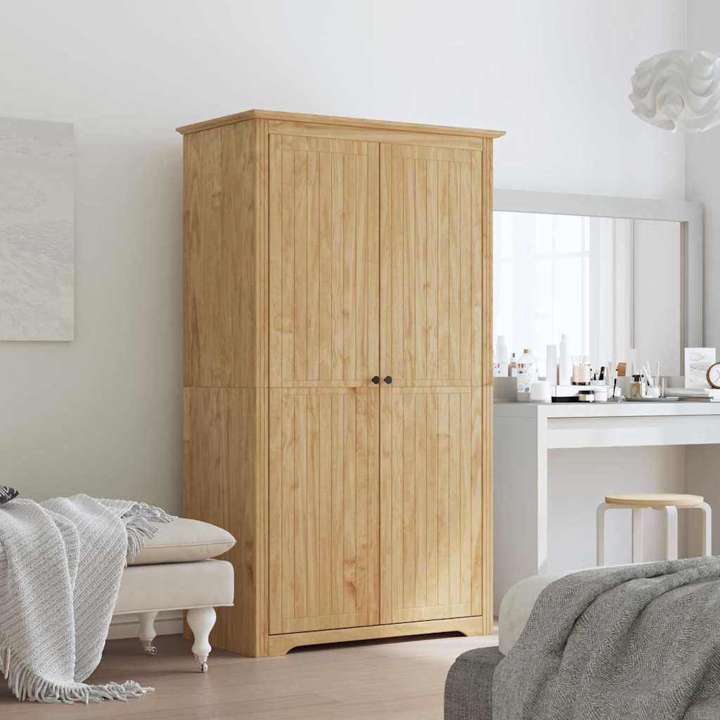 vidaXL Wardrobe "BODO" 99x53.5x173 cm Solid Wood Pine