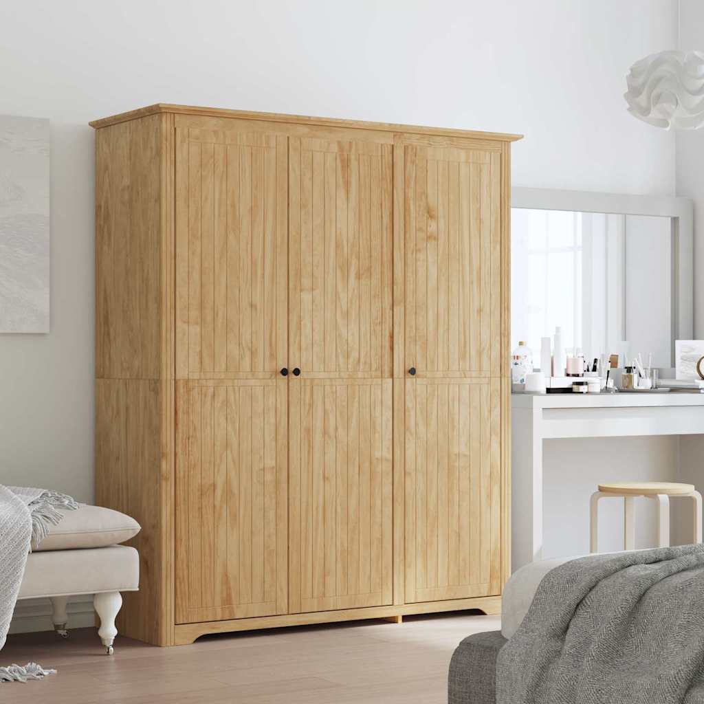 vidaXL Wardrobe "BODO" 99x53.5x173 cm Solid Wood Pine