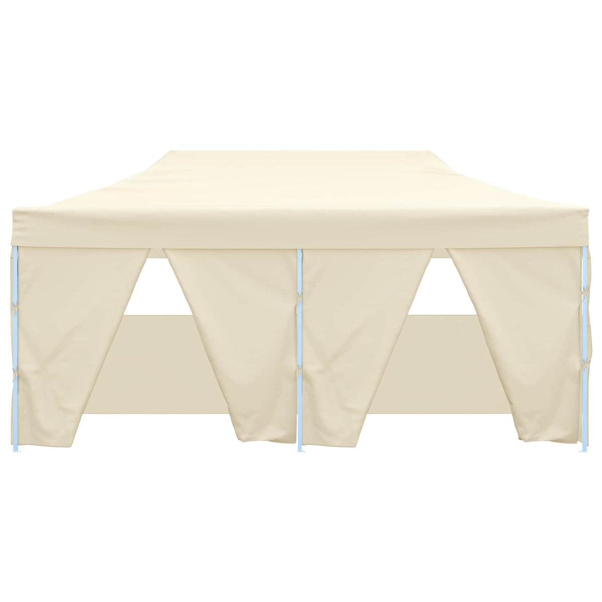 Party Tent 292 x 580 x 315 cm Oxford Fabric Yes with 4 Sidewalls Cream