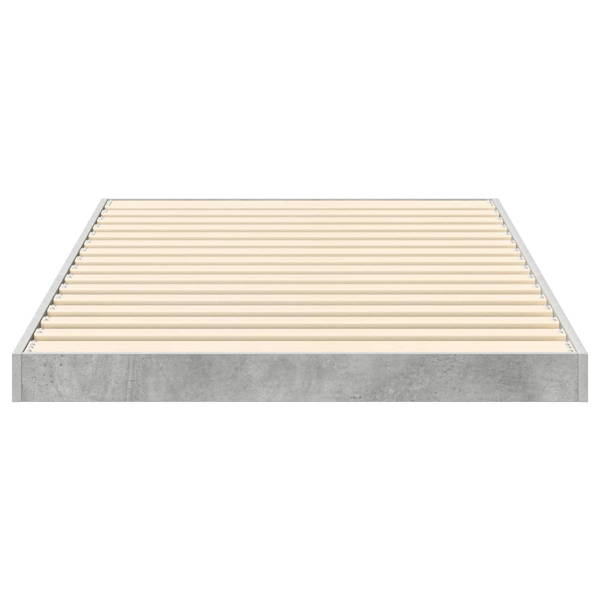 Floor Bed Frame 80 x 200 cm Engineered Wood Concrete grey