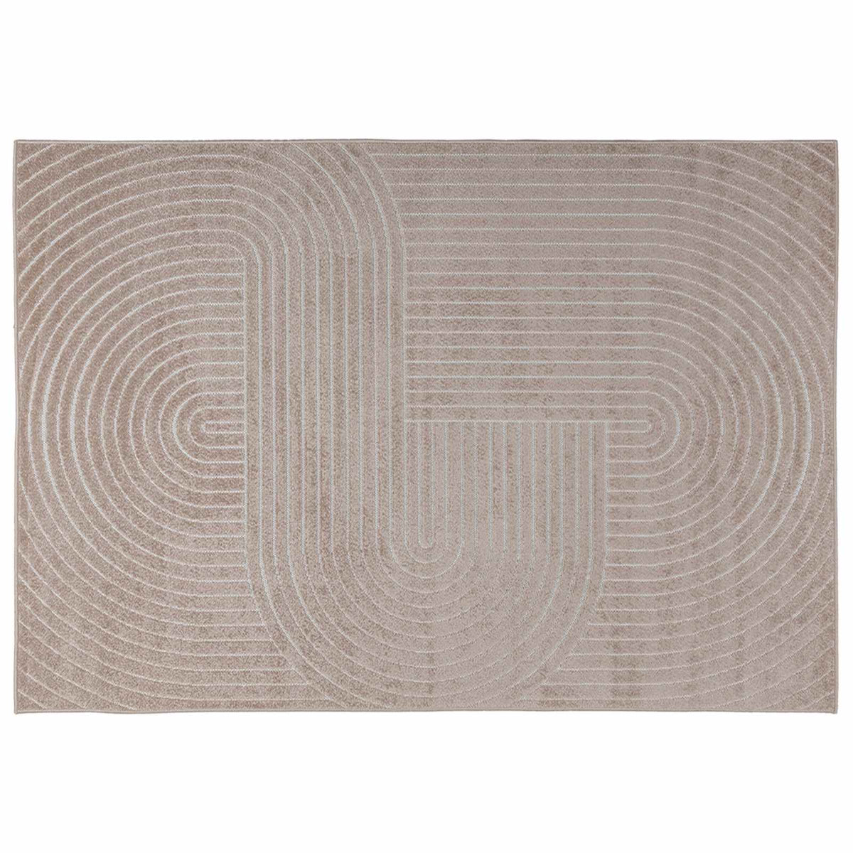 Indoor and Outdoor Rug PALMERAS Polyester Zen Sand Beige 160 x 230 cm