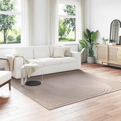Indoor and Outdoor Rug PALMERAS Polyester Zen Sand Beige 240 x 240 cm