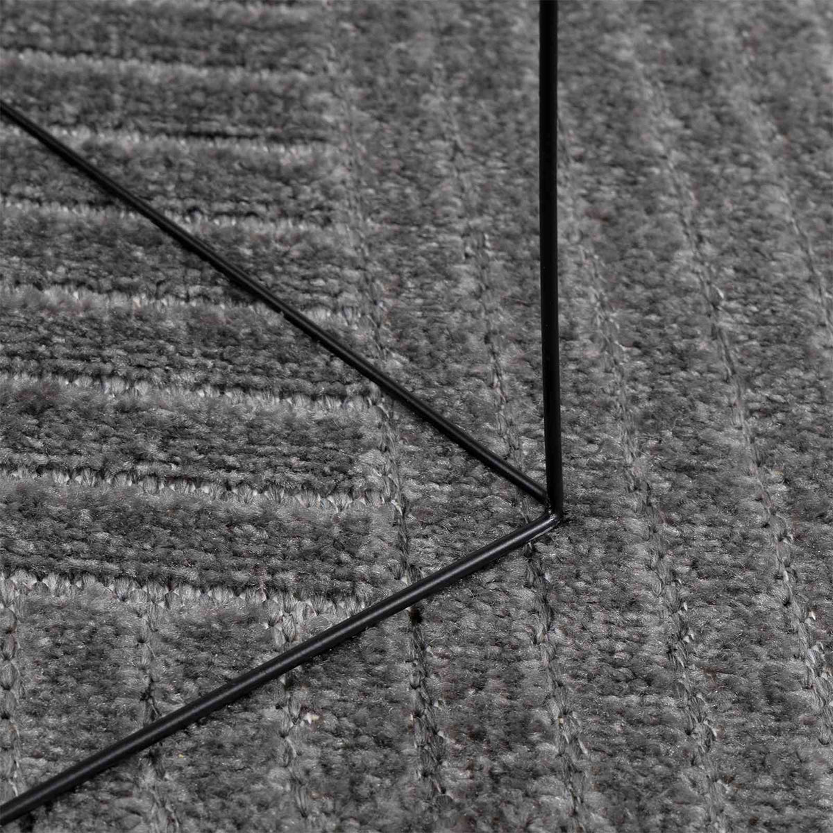 Indoor and Outdoor Rug PALMERAS Zen Sand Anthracite 160 x 230 cm