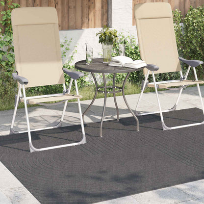 Indoor and Outdoor Rug PALMERAS Zen Sand Anthracite 160 x 230 cm