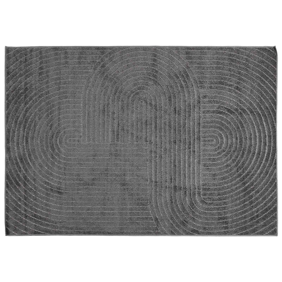 Indoor and Outdoor Rug PALMERAS Zen Sand Anthracite 160 x 230 cm