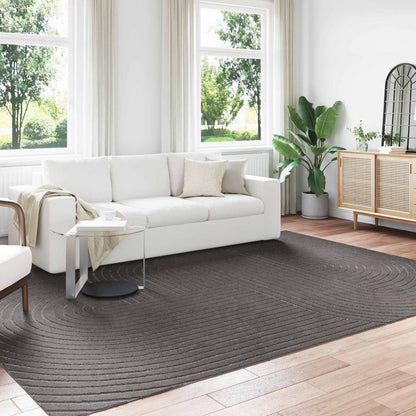 Indoor and Outdoor Rug PALMERAS Zen Sand Anthracite 200 x 280 cm