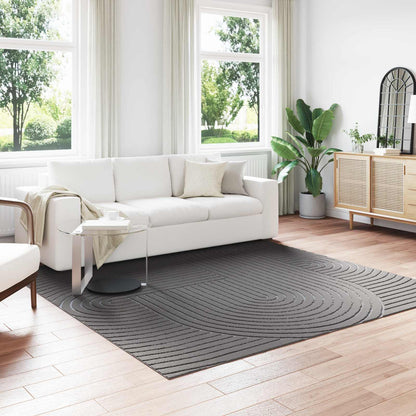 Indoor and Outdoor Rug PALMERAS Zen Sand Anthracite 240 x 240 cm