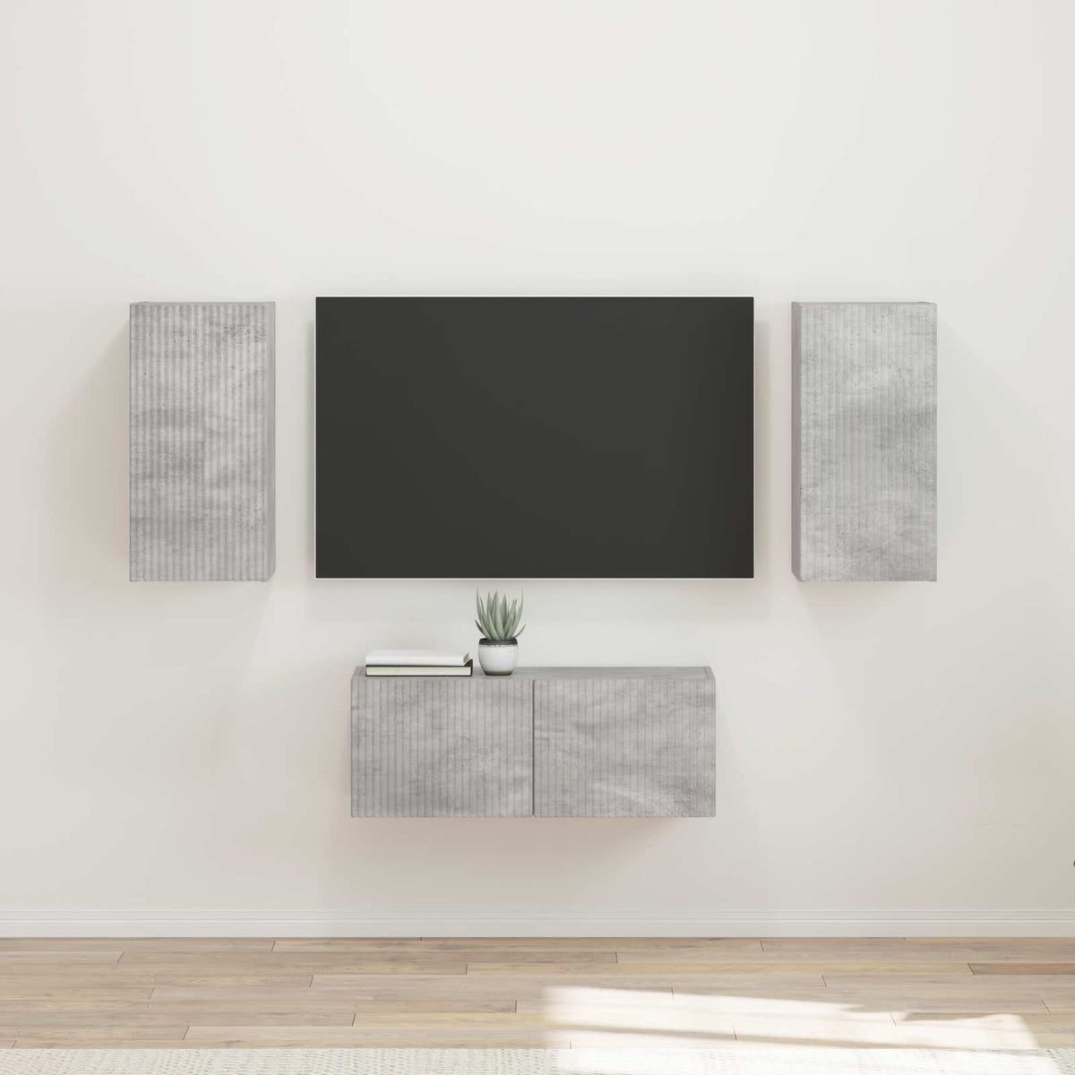 vidaXL TV Cabinet Set 6 pcs Engineered Wood