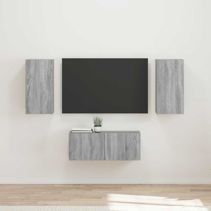 vidaXL TV Cabinet Set 6 pcs Engineered Wood