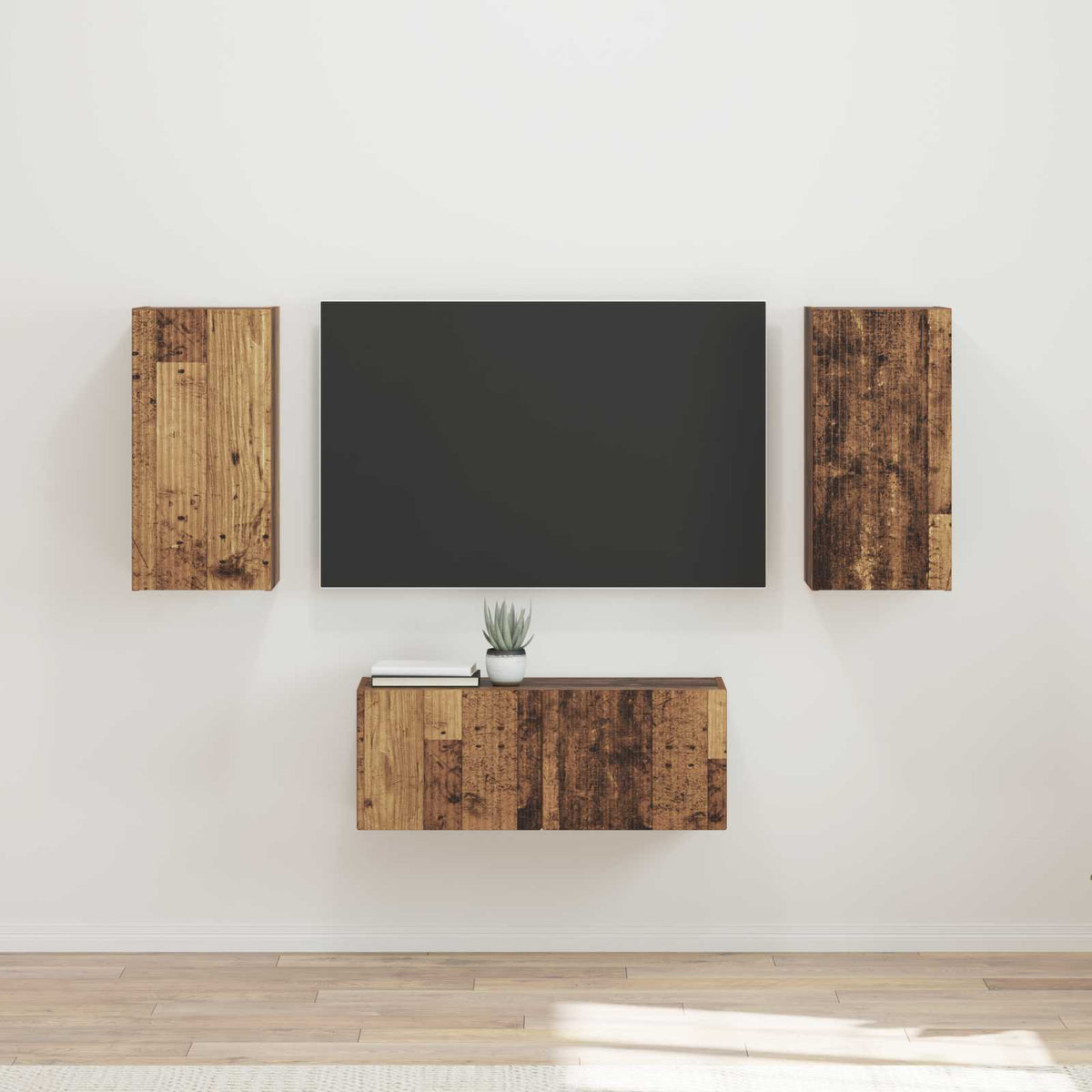 vidaXL TV Cabinet Set 6 pcs Engineered Wood
