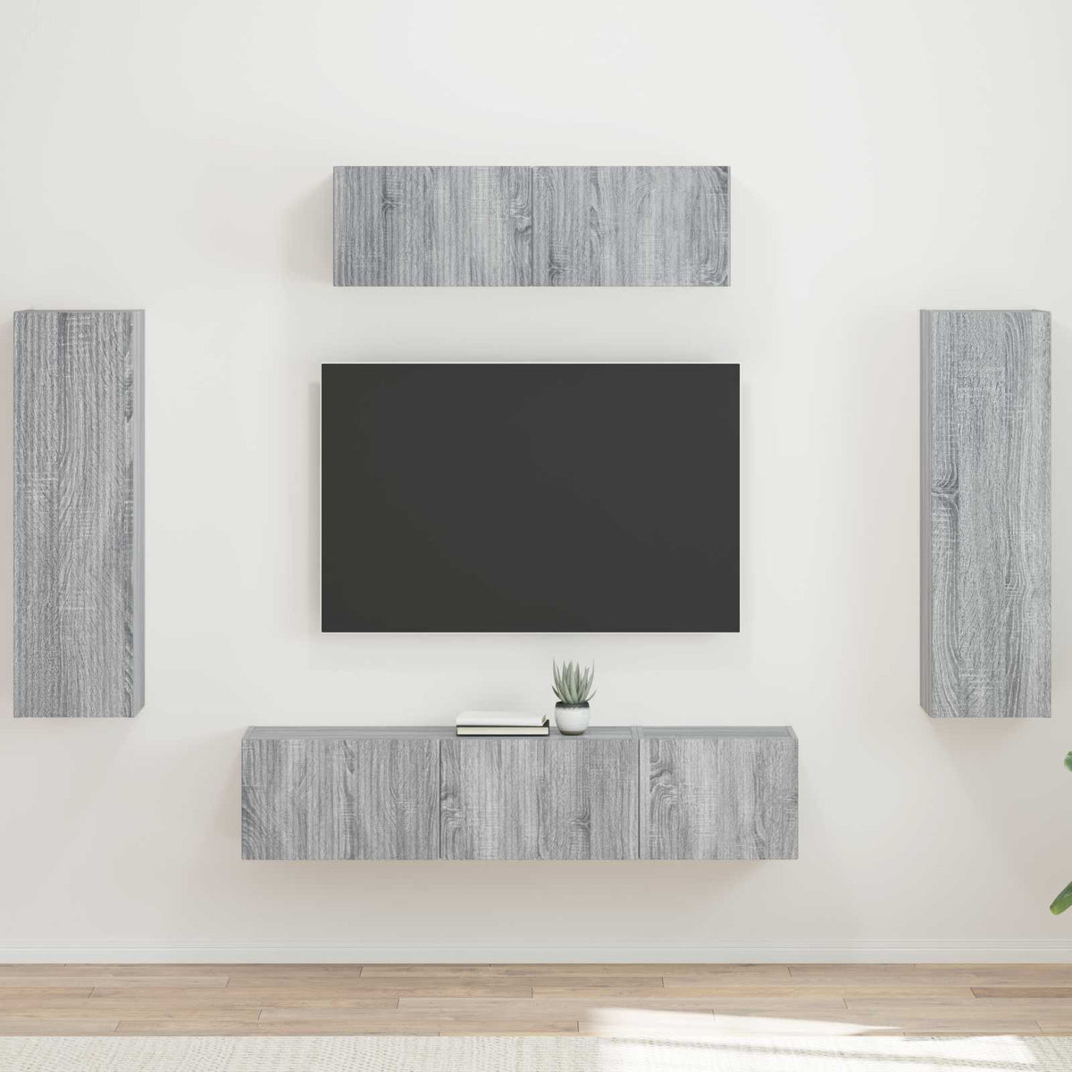 TV Cabinet 5 pcs Grey sonoma