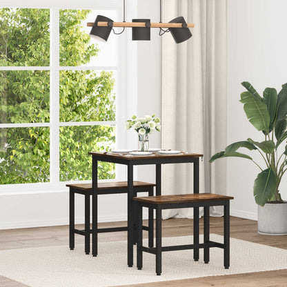 Dining Tables Engineered Wood Smoked Oak 60 cm 60 cm